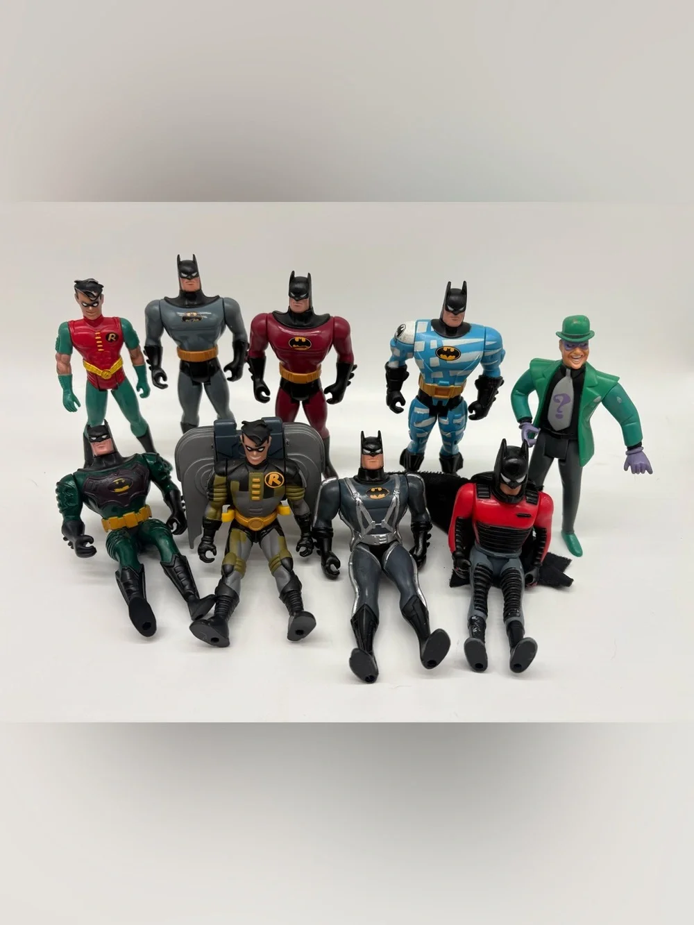 Batman The Animated Series Vintage 1990’s Kenner Action Figures Riddler, Robin - Picture 1 of 3
